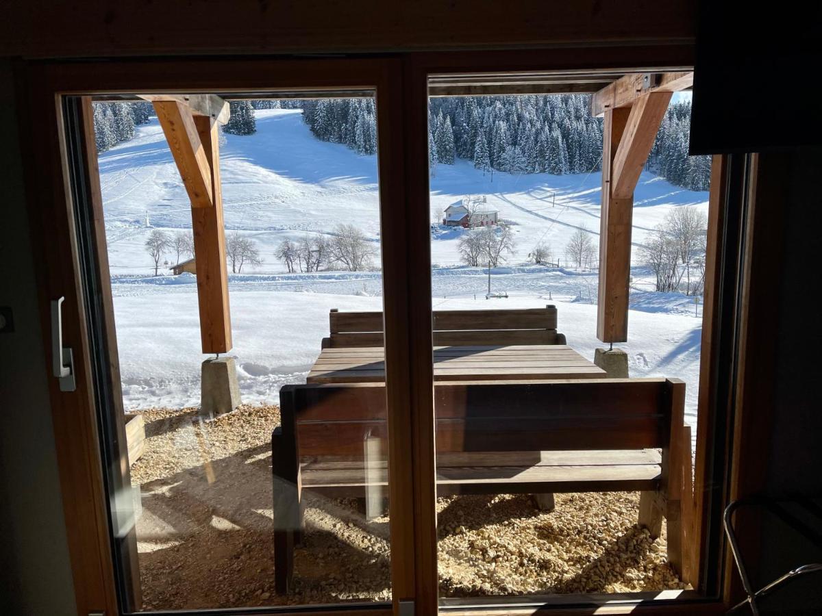 Gite Avec Terrasse Et Belle Vue - Chaletnelda Com Lamoura Eksteriør bilde