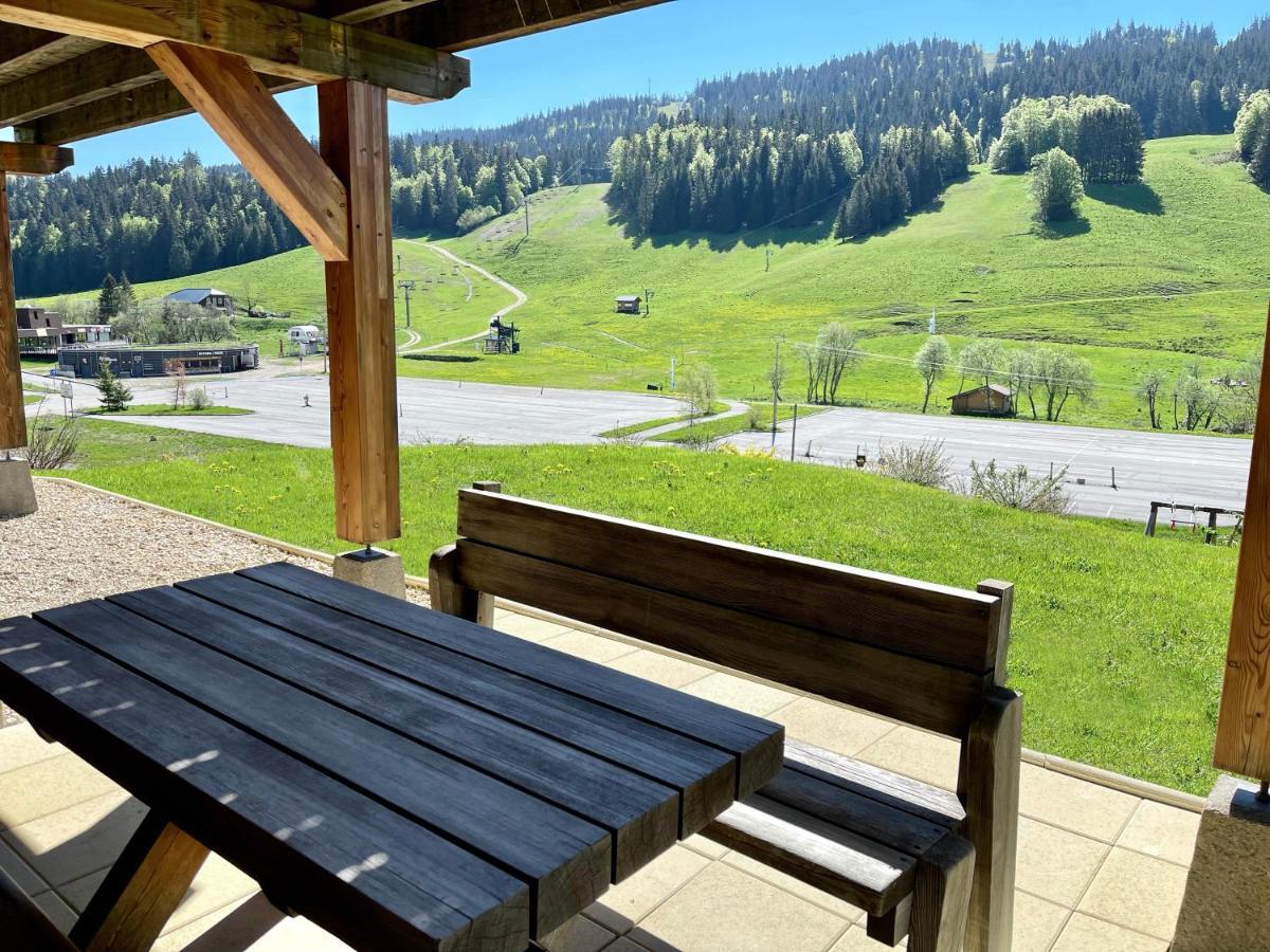 Gite Avec Terrasse Et Belle Vue - Chaletnelda Com Lamoura Eksteriør bilde