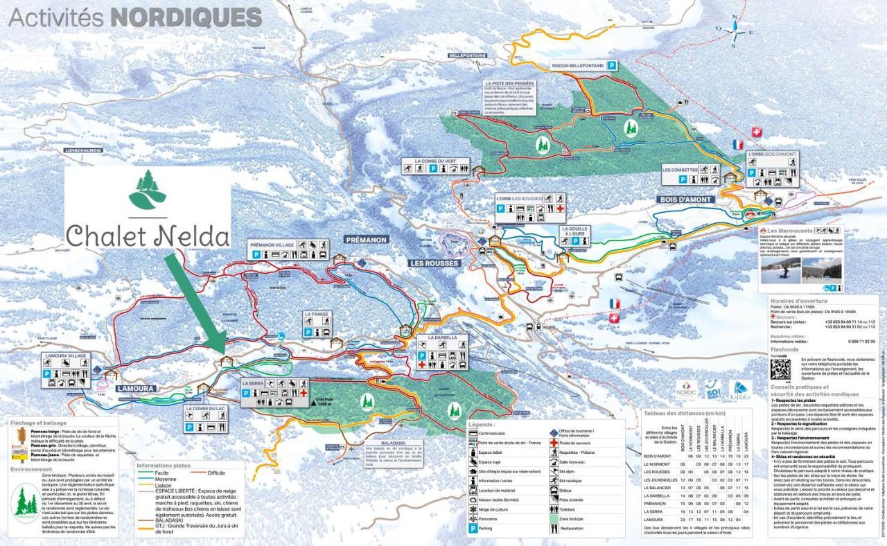 Gite Avec Terrasse Et Belle Vue - Chaletnelda Com Lamoura Eksteriør bilde