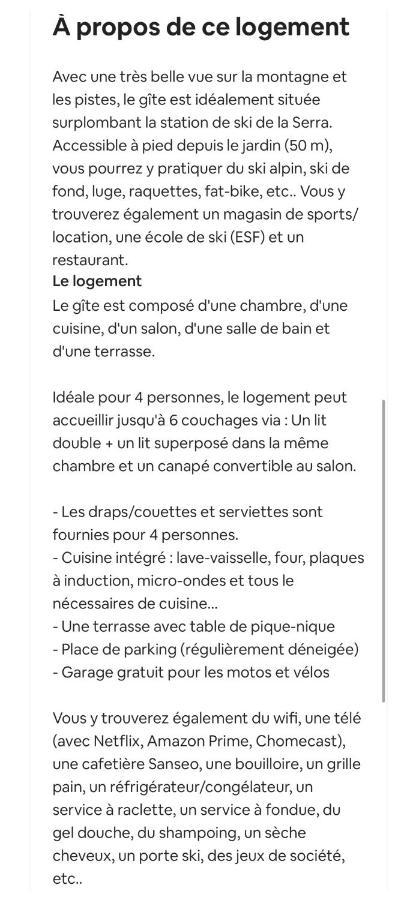 Gite Avec Terrasse Et Belle Vue - Chaletnelda Com Lamoura Eksteriør bilde